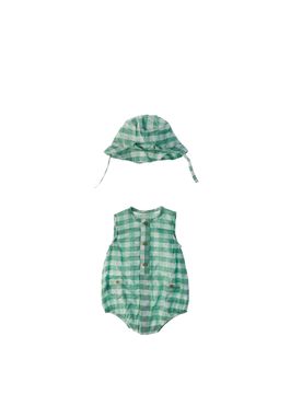 Pagliaccetto in cotone VERDE 12M