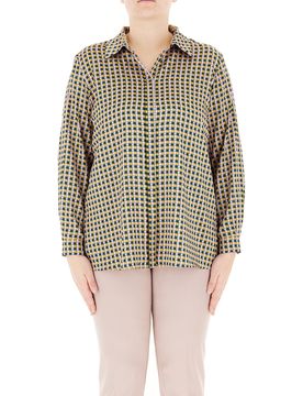 Camicia misto cotone VERDE