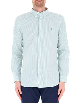 Camicia maniche lunghe POLO CELESTE
