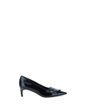 Décolleté pelle lucida NERO