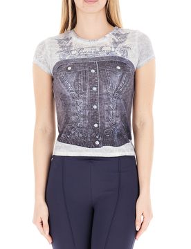 Guess T-shirt girocollo BLU SCURO