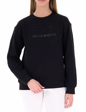 Felpa in cotone NERO XS