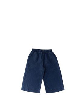 Pantalone wide leg BABY BLU SCURO 5A