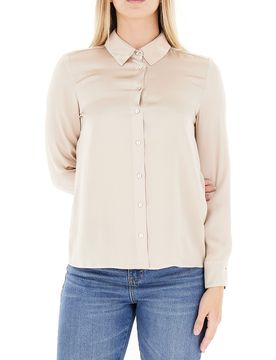 I BLUES Camicia in seta CHAMPAGNE