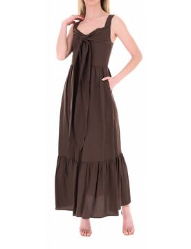 Abito in cotone LIU JEANS MARRONE 44