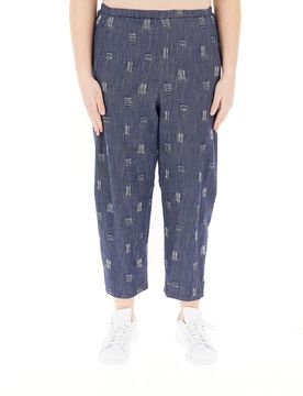 Pantalone in cotone BLU SCURO