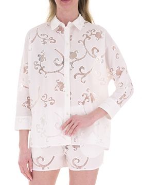 Camicia con pizzo BIANCO 44