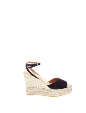 Espadrillas con zeppa MARRONE