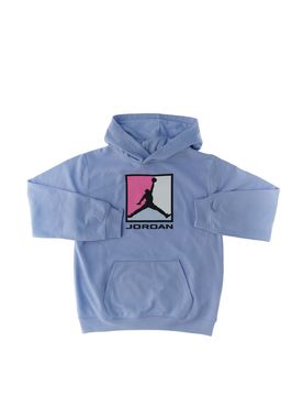 Felpa con cappuccio JORDAN AZZURRO CHIARO