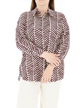 Camicia in cotone MARRONE 21