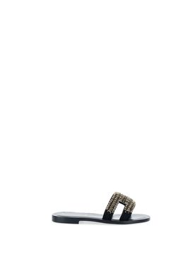 Ciabatte con strass NERO 37