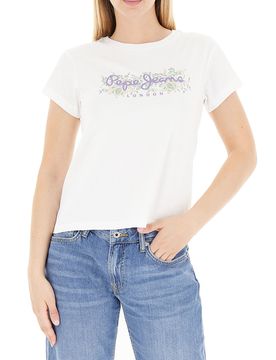 T-shirt girocollo BIANCO