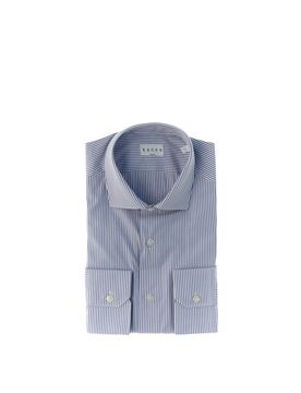 XACUS Camicia a righe BLU CHIARO