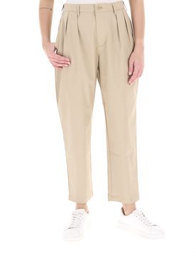 Pantalone con pinces BEIGE