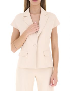 Blazer maniche corte AVORIO