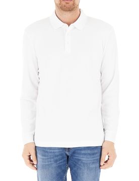 Polo maniche lunghe BOSS BIANCO