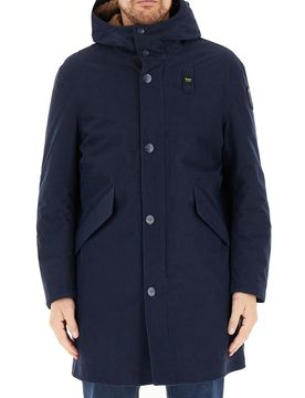Parka con cappuccio BLU NOTTE