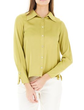 Camicia in viscosa VERDE LIME