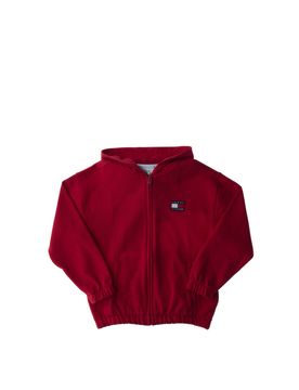 Felpa con cappuccio ROSSO