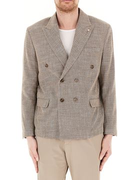 QB24 Giacca doppiopetto BEIGE