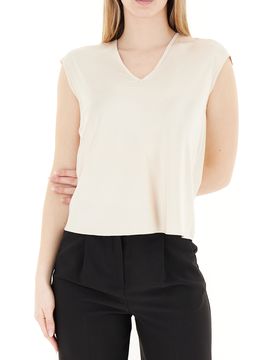 Top Scollo a V CHAMPAGNE