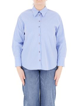 Camicia a righe AZZURRO 48
