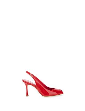 Décolleté slingback ROSSO