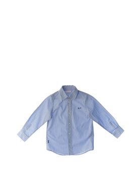 SUN68 Camicia a righe AZZURRO 14A