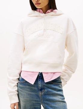 FELPA CROP LOGO RICAMO S