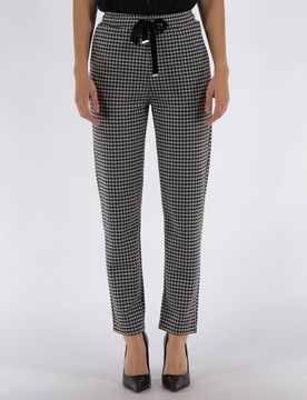 PANTALONE JOGGER IN PIED DE POULE S