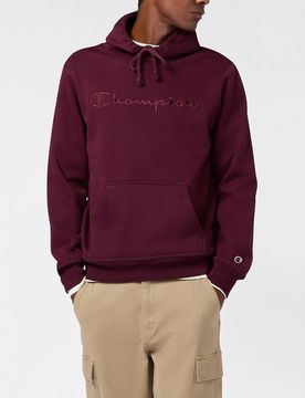 FELPA HOODIE CON RICAMO LOGO