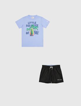 T-SHIRT+SHORT BEACH RAGAZZO XXL