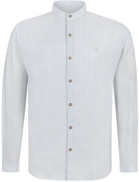 Trachtenhemd Mattes (hellgrau, Gr. XL) von Bergfeuer für Herren, Oberteile, 50% Baumwolle, 50% Lyocell