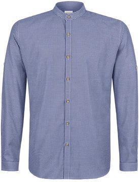 Trachtenhemd Marius (dunkelblau, Gr. L) von Classics für Herren, Oberteile, 55% Baumwolle, 45% Polyester