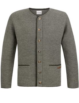 Trachtenstrickjacke Castello (olive, Gr. 50) von Classics für Herren, Oberteile, 50% Wool, 50% Polyacryl
