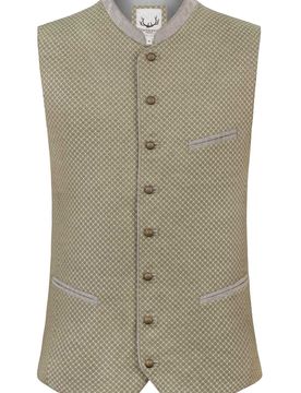 Trachtenweste Markus (grün, Gr. 60) von Classics für Herren, Oberteile, 70% Polyester, 15% Baumwolle, 15% Viskose
