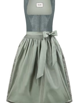 Dirndl Antonella (salbei, Gr. 44) von Heimatgwand für Damen, 40% Baumwolle, 60% Polyester