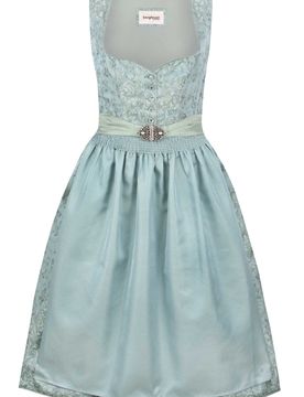Dirndl Dalia (mint, Gr. 48) von Bergfeuer Couture für Damen, 100 % Polyester