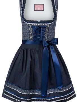 Dirndl Kim (dunkelblau, Gr. 44) von Wiesnwuid für Damen, 100% Baumwolle