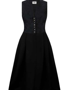Dirndl Lauryin (schwarz, Gr. 48) von Heimatgwand für Damen, 100% Polyester