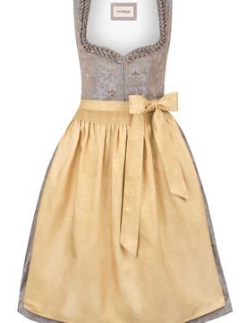 Dirndl Nara (senf, Gr. 38) von Bergfeuer Couture für Damen, 100% Polyester