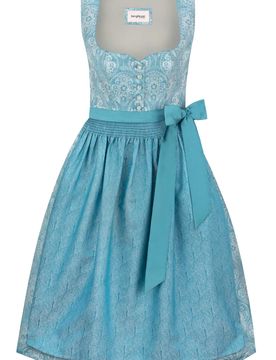 Dirndl Rajana (türkis, Gr. 34) von Bergfeuer Couture für Damen, 100 % Polyester