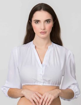 Dirndlbluse Florina (weiss, Gr. 36) von für Damen, Oberteile, 100% Polyester