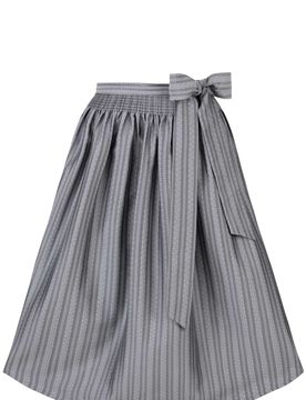 Dirndlschürze Alinde (grau, Gr. 1 (34-38)) von für Damen, Dirndlschürzen, 58% Polyester, 42% Baumwolle