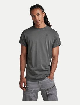 T-Shirt Xxl Unifarben,Herren,Baumwolle,Rundhals,Kurz,Freizeit,Grau