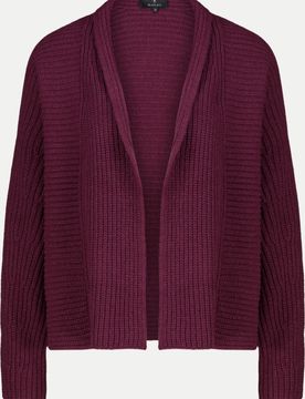 Stricküberwurf mit Rippenstruktur Violett 36