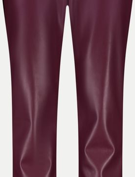 Straight-Fit Hose im Leder-Look Rot 42