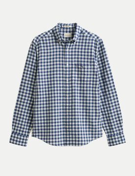 Leinenhemd Regular-Fit Blau XXXL
