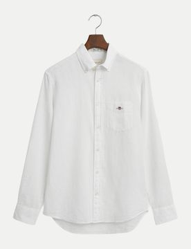 Leinenhemd Regular-Fit Weiß XXXL