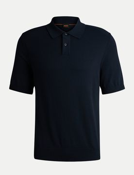 Boss Orange Polopullover Schwarz M